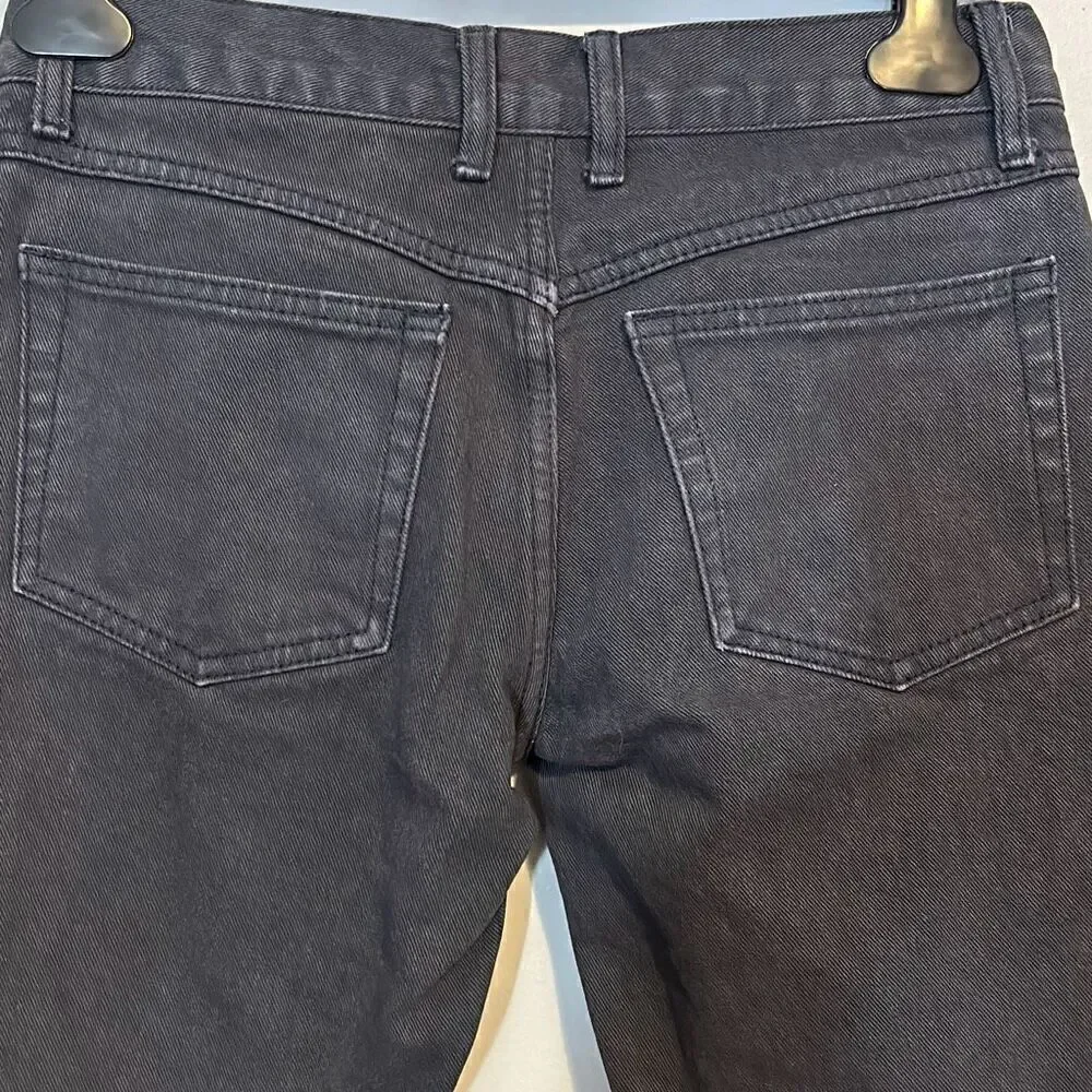 J Galt Black Flare Jeans Faded Denim grunge‎ skater y2k Size S